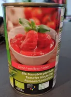 Tomates bio pelées