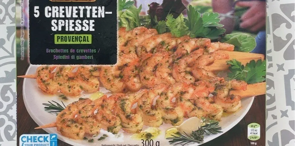 Crevetten-spiesse provençal