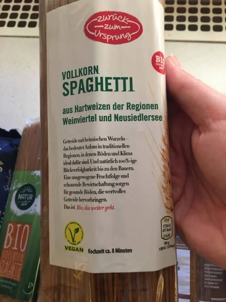 Vollkorn Spaghetti