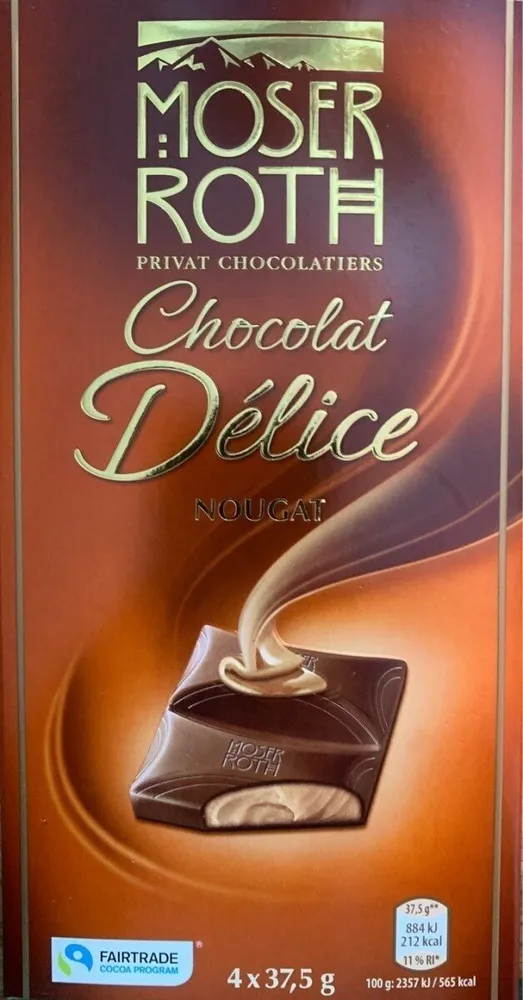 Chocolat Délice NOUGAT