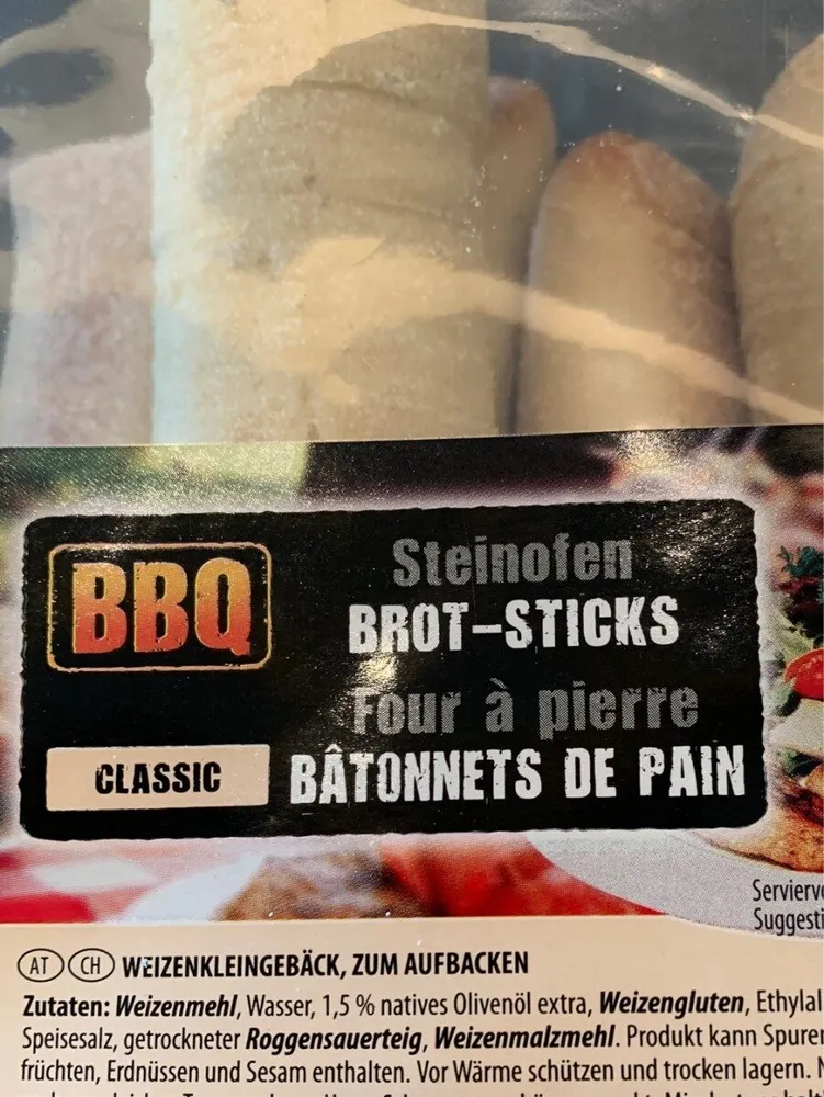 Bâtonnets de pain