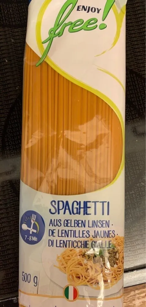 Spaghetti di lenticchie gialle