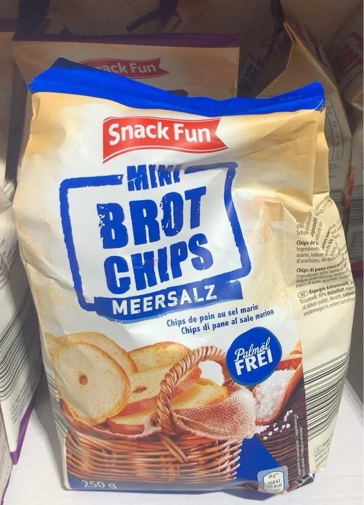 Chips de pain au sel marin
