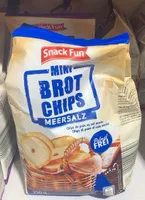 Chips de pain au sel marin