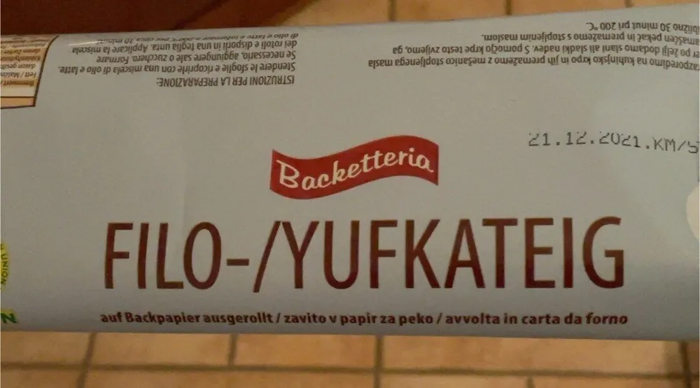 Pasta fillo