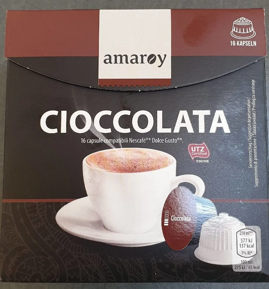 Cioccolata capsule de chocolat chaud