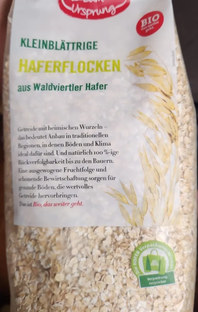 KLEINBLÄTTRIGE HAFERFLOCKEN aus Waldviertler Hafer
