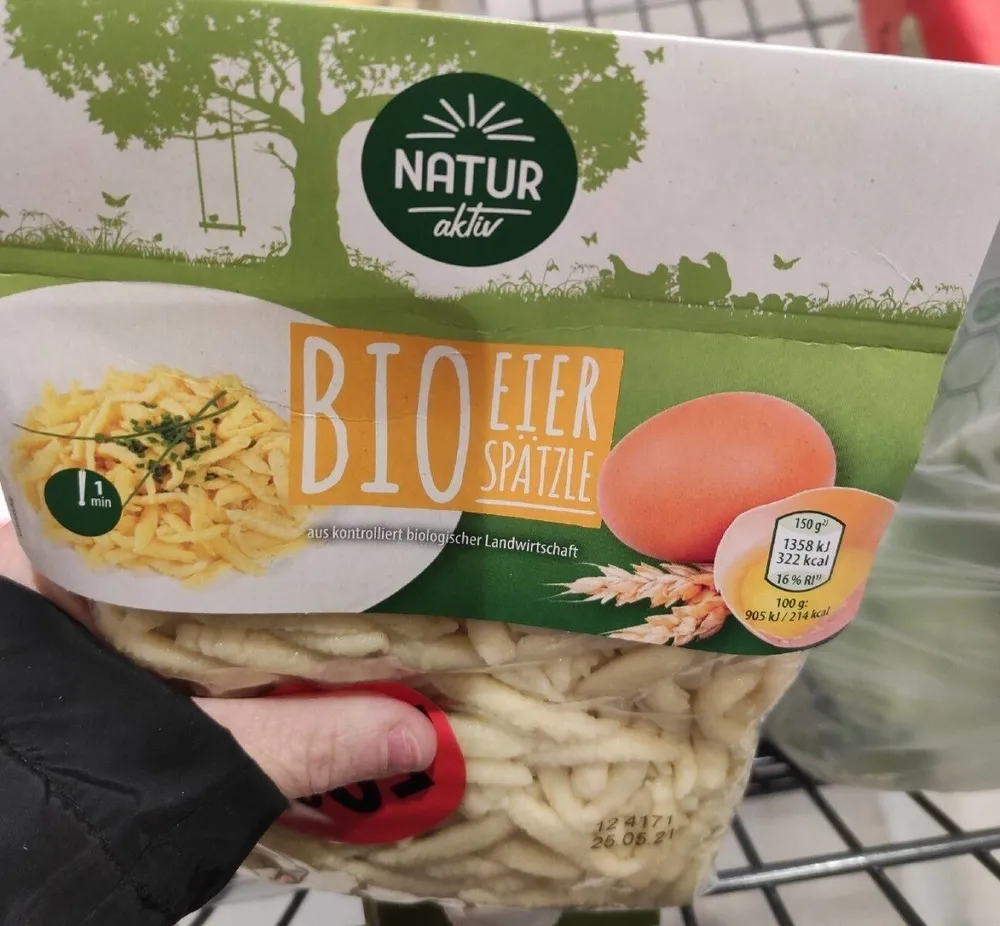 Bio eier spatzle
