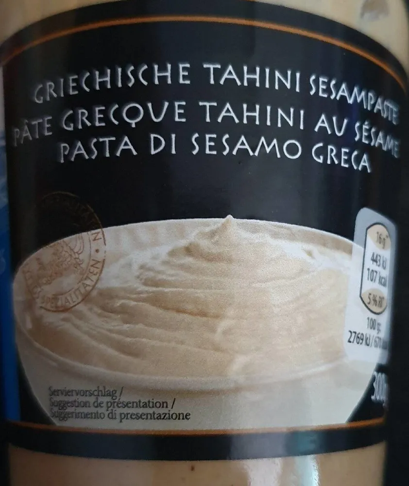 Pâte grecque tahini au sésame