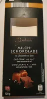 Chocolat au lait avec caramel et sel