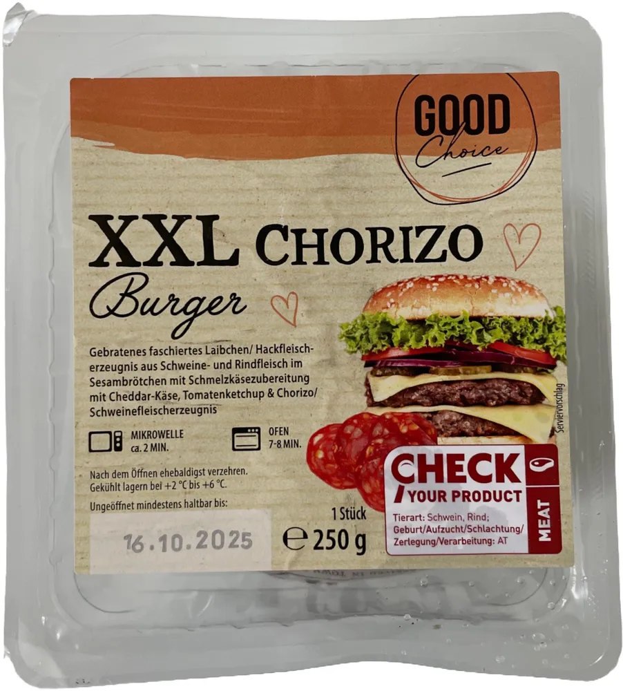 XXL Chorizo Burger