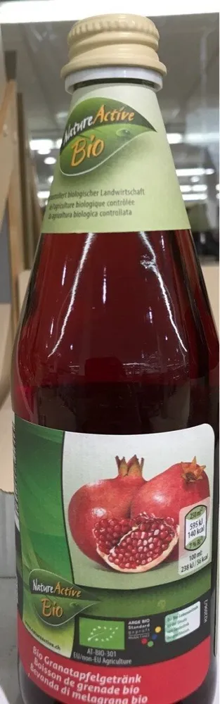 Boisson de grenade bio