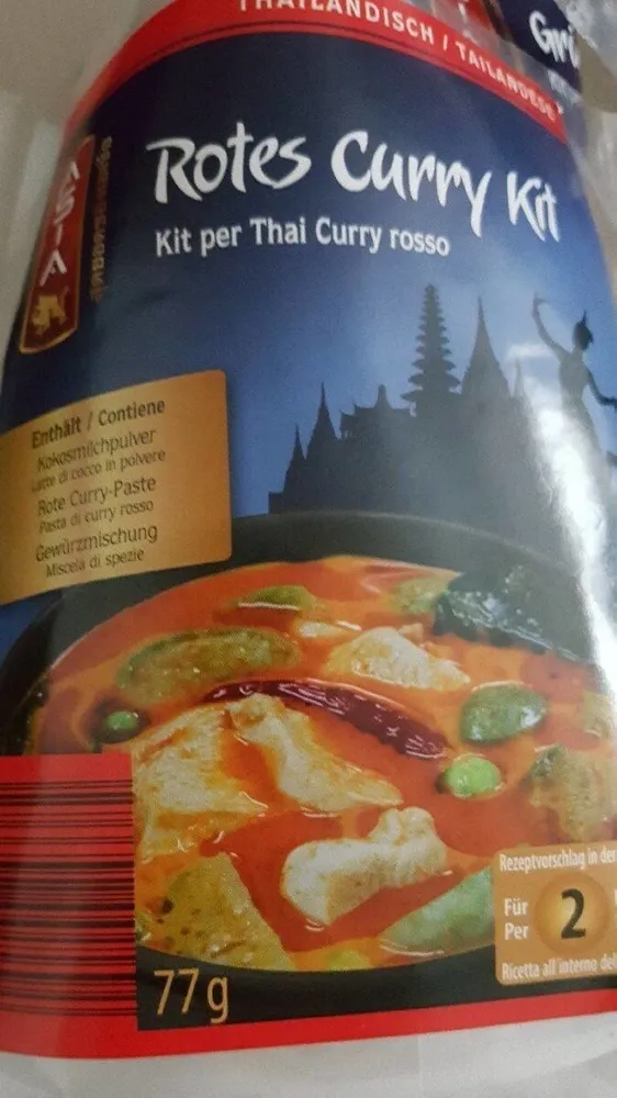 Kit per thai curry rosso