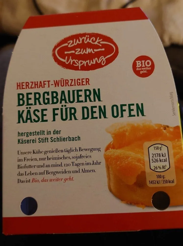 Herzhaft- Würziger Bergbauern Käse für den Ofen