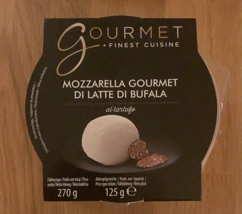 Mozzarella Gourmet Di Latte Di Bufala al tartufo