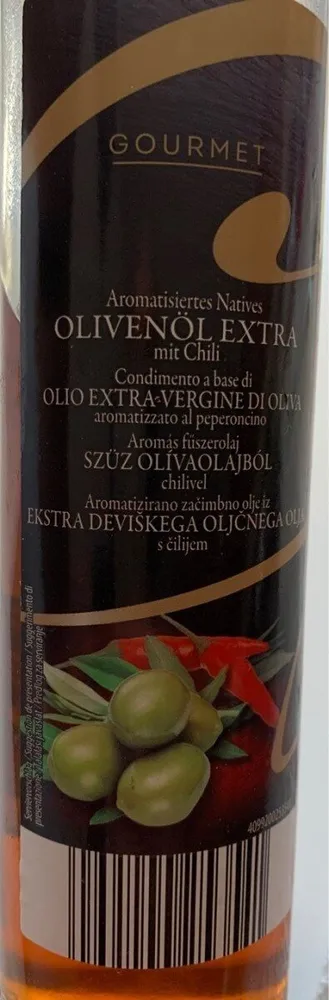 Huile d'olive extra vierge aux chili