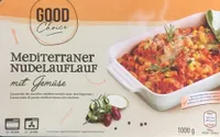 Mediterraner Nudelaudlauf mit Gemüsw