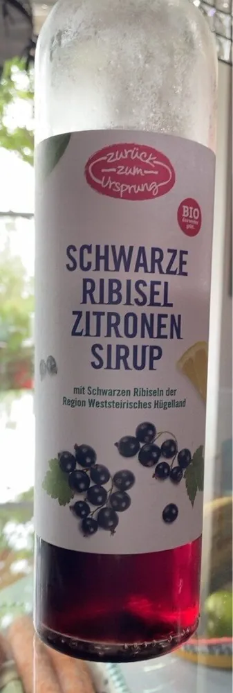 Schwarze Ribisel Zitronen Sirup