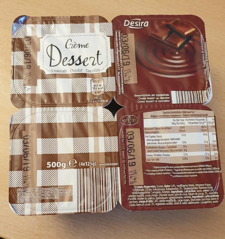 Crème dessert