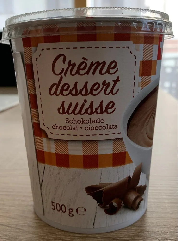 Crème dessert suisse chocolat