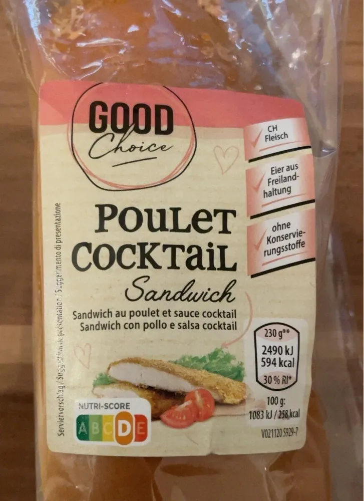 Sandwich Poulet Cocktail