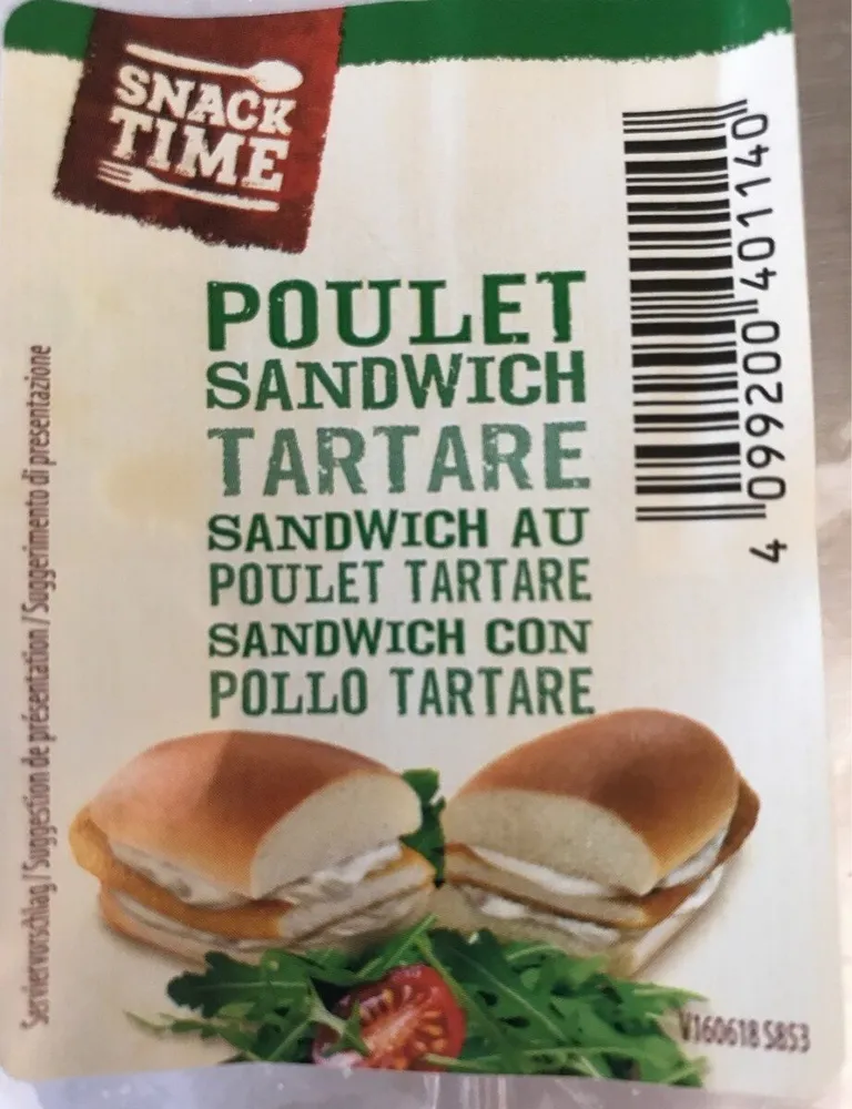Sandwich poulet tartare