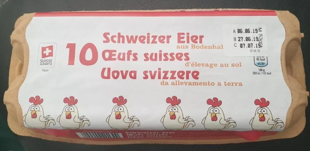 Œufs suisses d'élevage au sol