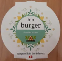 Bio burger, falafel style