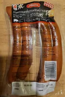 Schweinswürstchen mit Käse