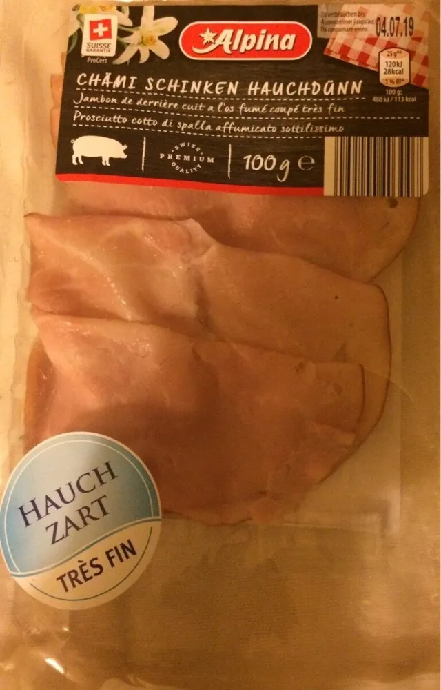 Jambon de derrière cuit à l'os fumé