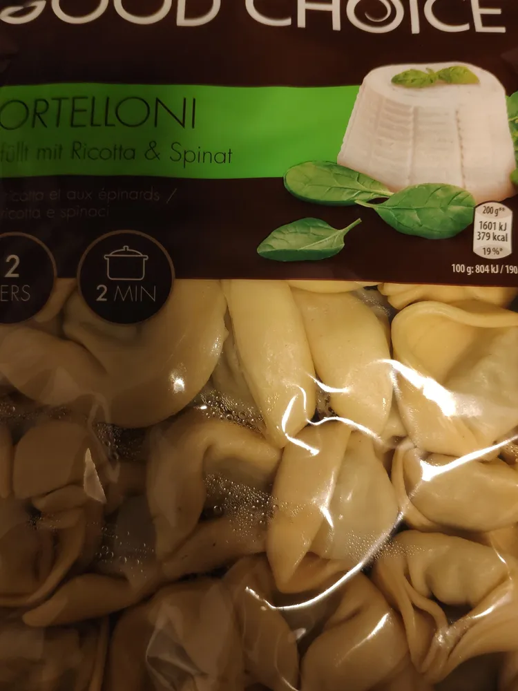 Tortelloni  épinard et ricotta