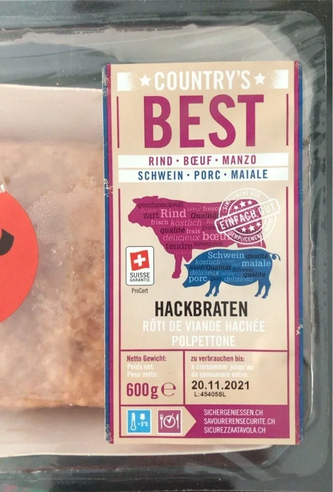 Hackbraten/Polpettone