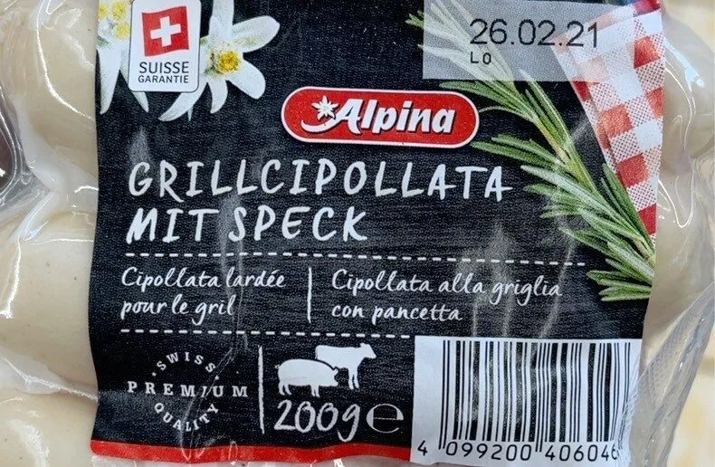 Cipollata lardée pour le gril