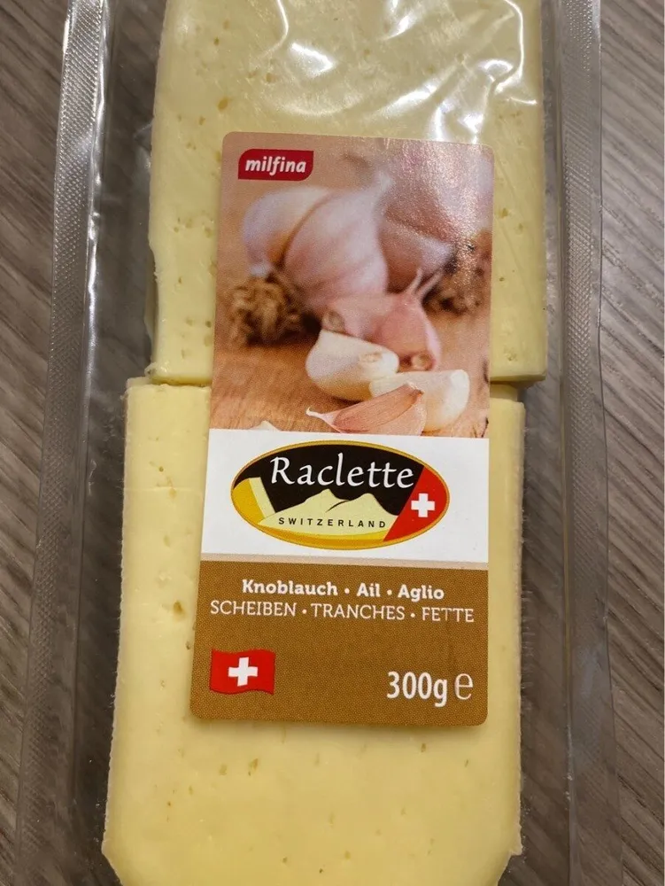 Raclette tranches ail