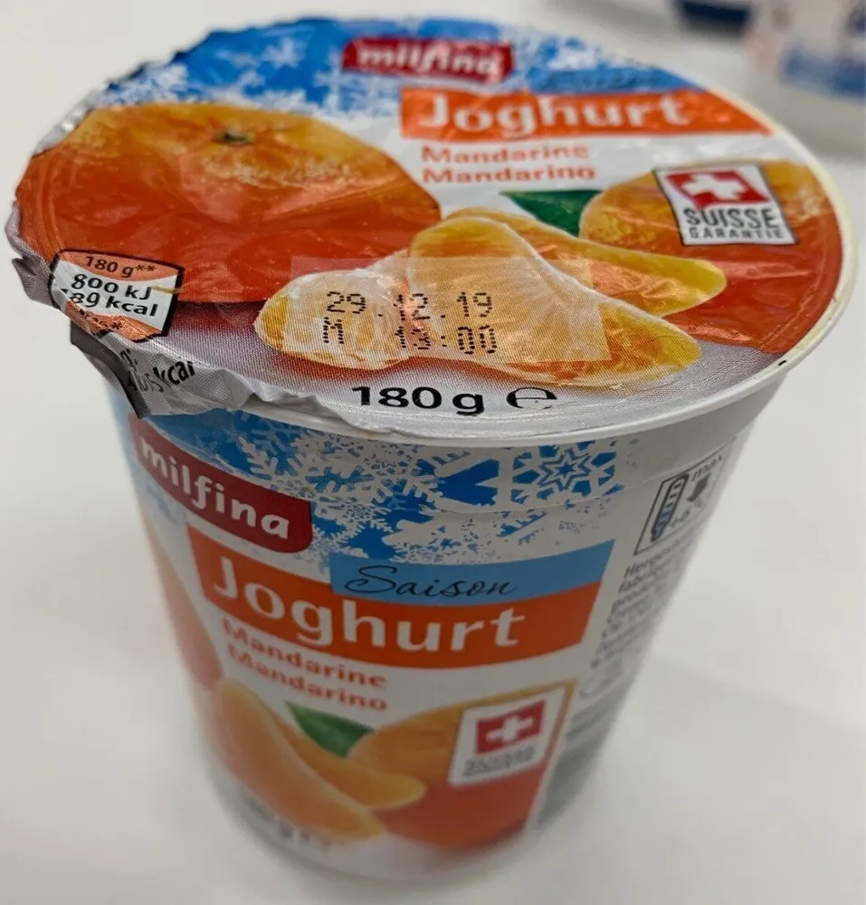Yogourt mandarine