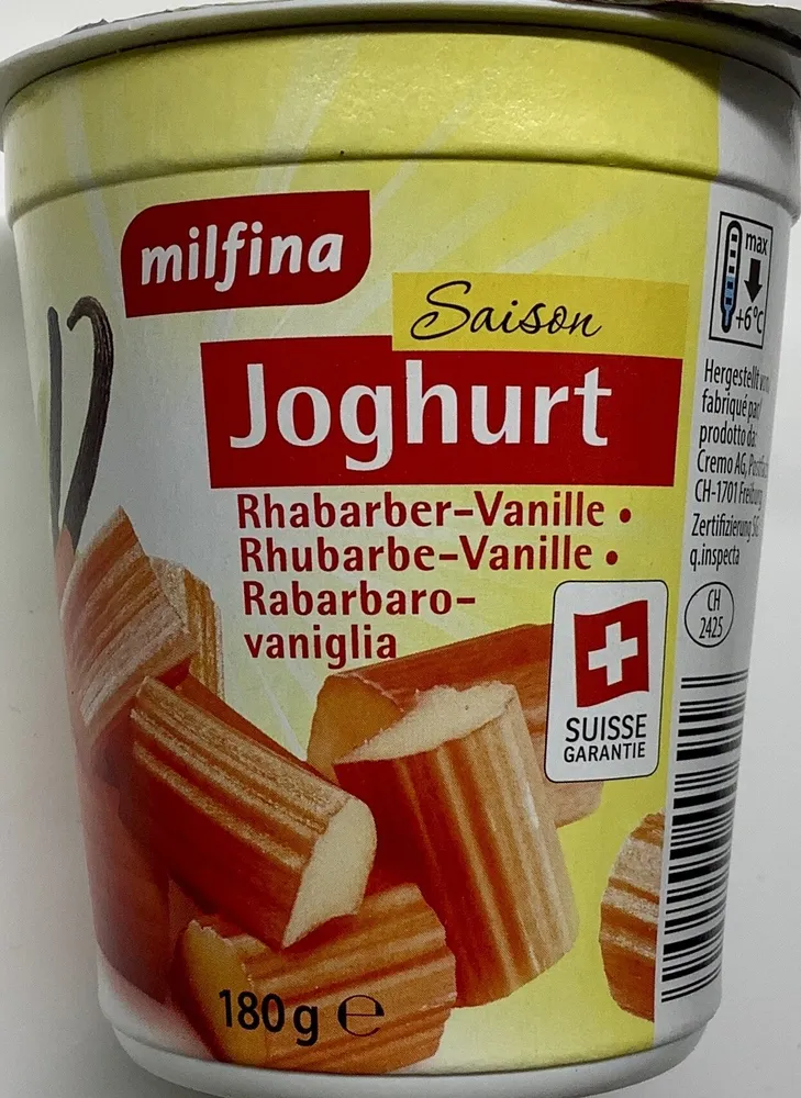 Saison Yogourt Rhubarbe-Vanille