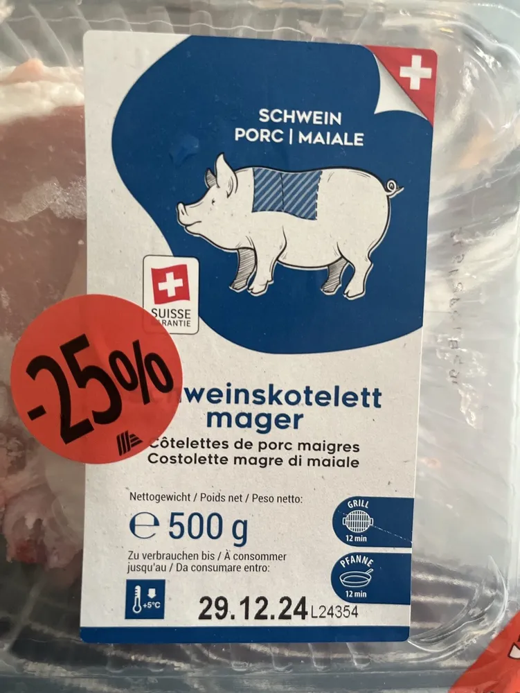 Schweinskotlett mager