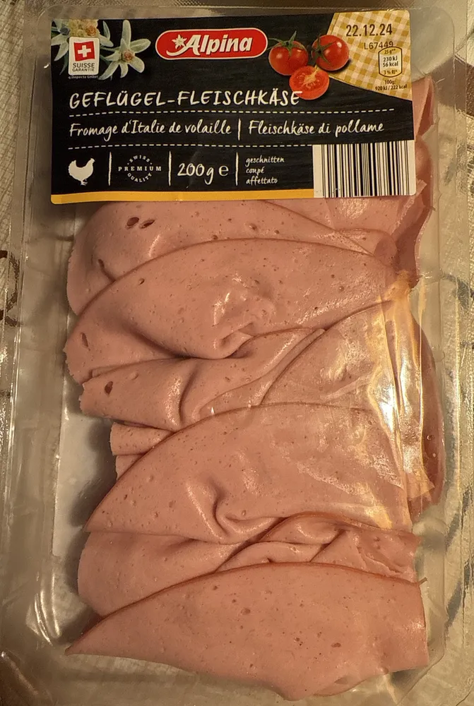 Geflügel-Fleischkäse