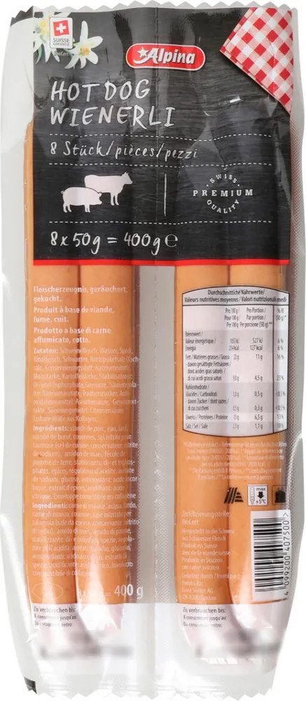 Hot dog wienerli