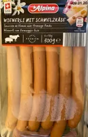 Saucisse de vienne avec fromage fonsu