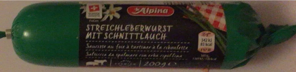 Saucisse au foie à tartiner à la ciboulette