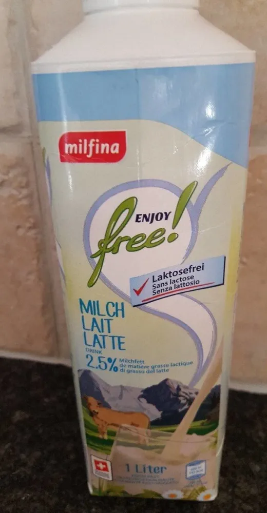 Lait sans lactose