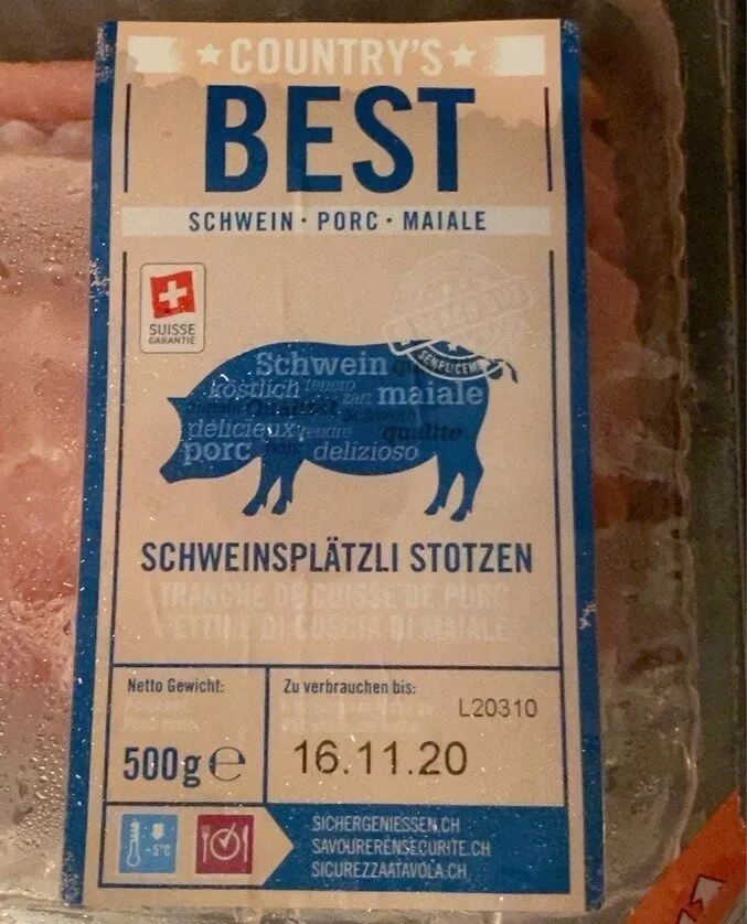 Tranche de cuisse de porc