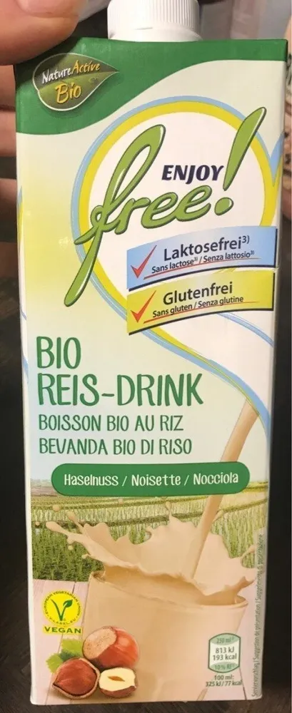 Bio reis-drink noisette