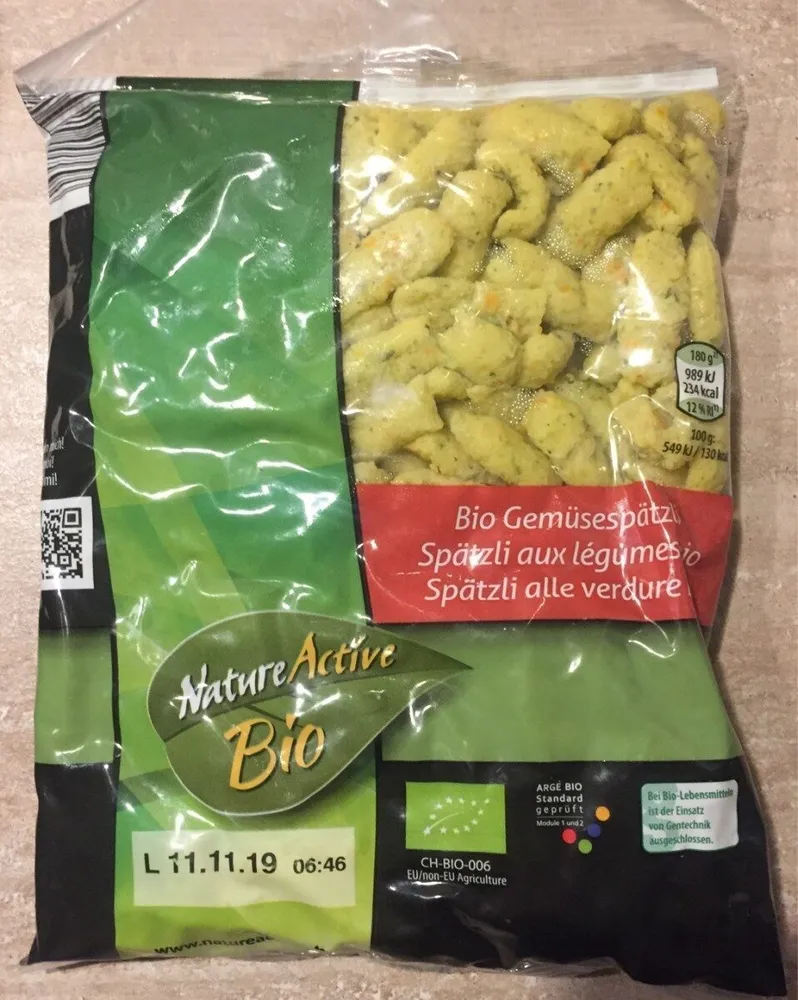 Spätzli aux légumes bio