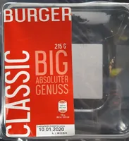 Classic burger big absoluter genuss