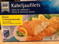 Filets de cabillaud / Citron panes a la chapelure