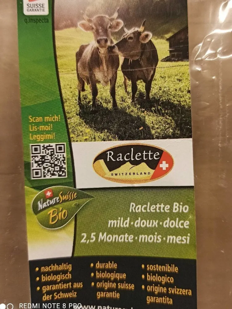 Raclette nature suisse