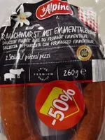 Rauchwurst mit Emmentalerkäse