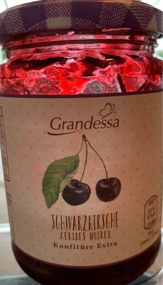 Confiture cerises noires